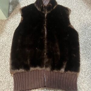 Tiara Chocolate Brown Knit Vest